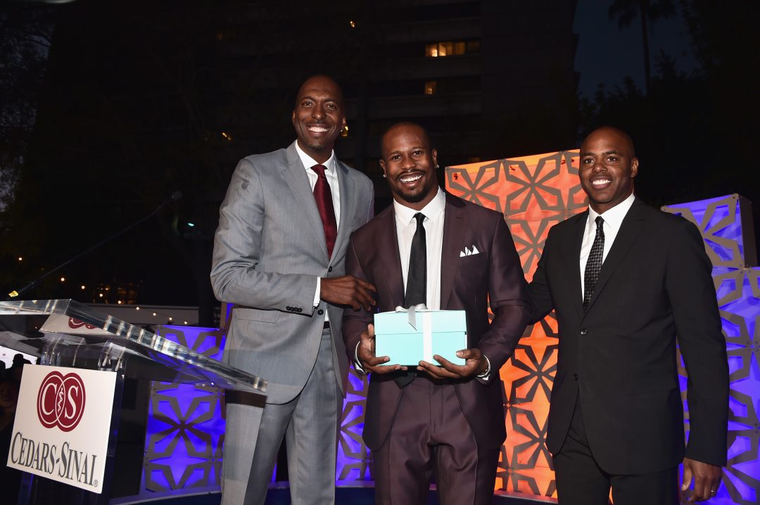 LOS ANGELES, CA - MARCH 25:  (L-R) Former NBA player John Salley, honoree Von Miller and TV personality Kevin Frazier attend the Cedars-Sinai Sports Spectacular at W Los Angeles  West Beverly Hills on March 25, 2016 in Los Angeles, California.  (Photo by Alberto E. Rodriguez/Getty Images for Sports Spectacular) *** Local Caption *** John Salley;Von Miller;Von Miller;Kevin Frazier
