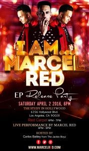 Marcell Red Party Release Flyer