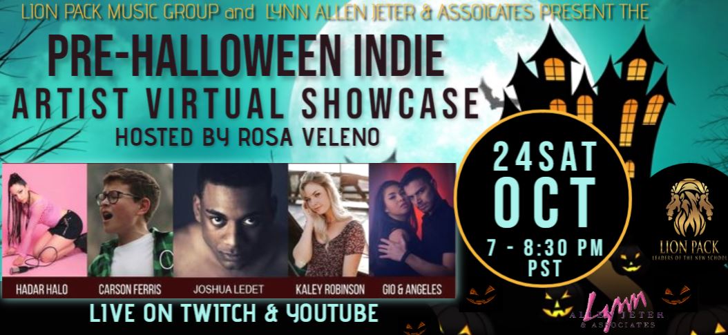 10-24-20 FINAL Pre-Halloween Indie Artist Line Up Ad Flyer