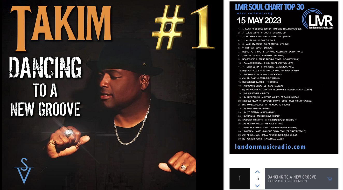 Takim #1 on LMR Top 30 Soul Chart May 15 2023